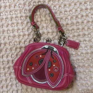 Small pink Coach bag